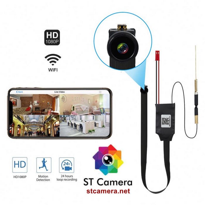 Camera WiFi V99 Cao Cấp 4K FullHD 1080P Xem Trực Tiếp Trên Điên Thoại Từ Xa - Camera hành trình quan sát cao cấp