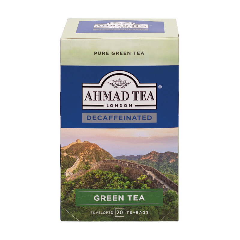 TRÀ AHMAD ANH QUỐC - XANH - Green Tea Decaffeinated - Không chứa Caffeine