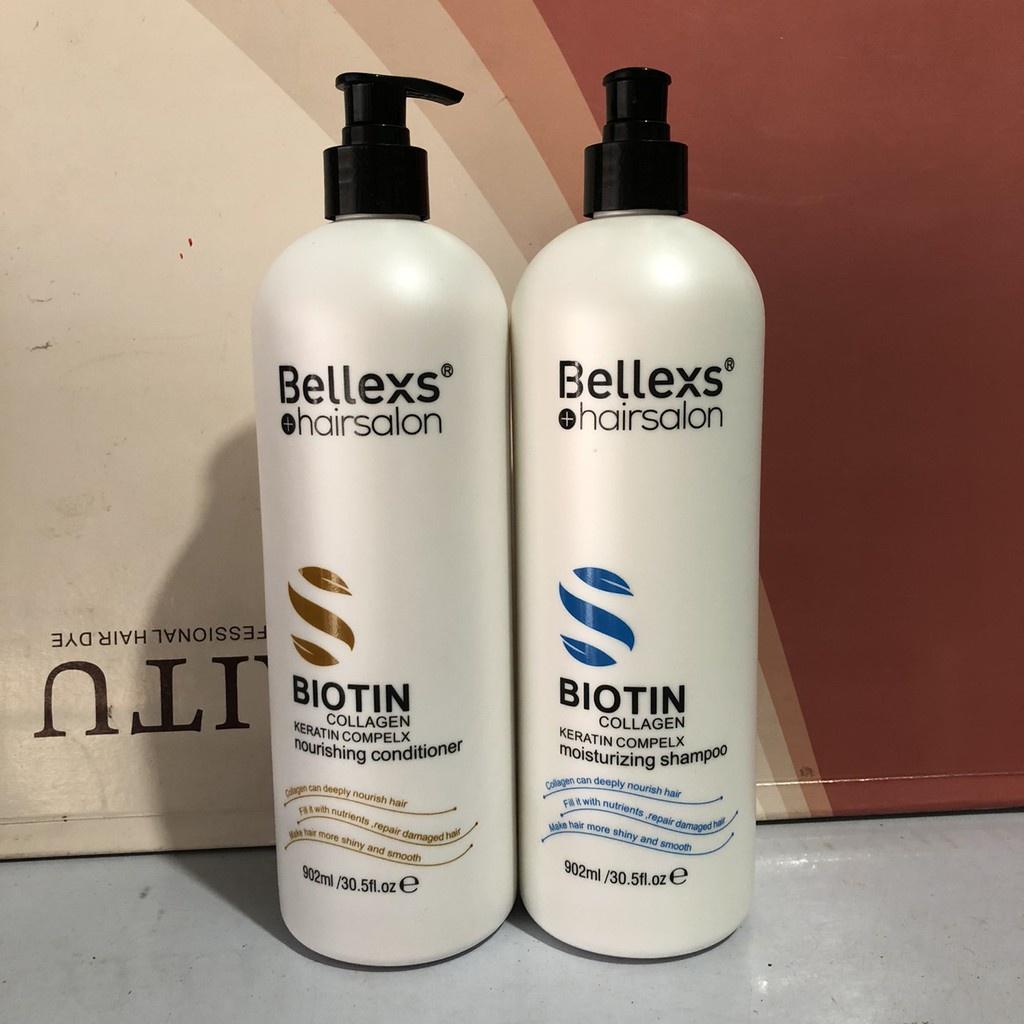 Dầu gội Biotin Bellexs hairsalon Dung Tích 902ml Kích Thích Mọc Tóc- Làm Mượt Tóc Hư Tổn