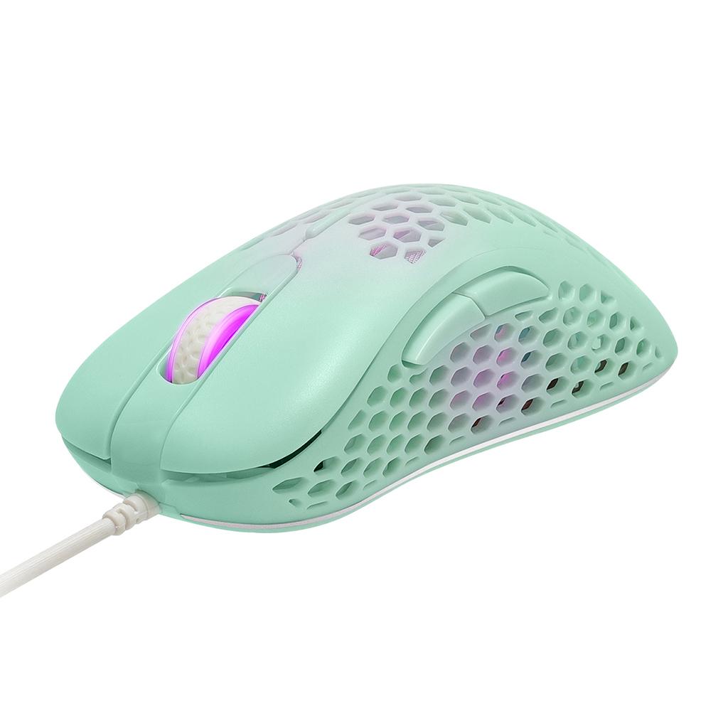 USB Gaming Mouse, Honeycomb Lightweight Gaming Mouse with Backlight, 1600 DPI, Wired PC Gaming Mouse for Mac Laptop Computer