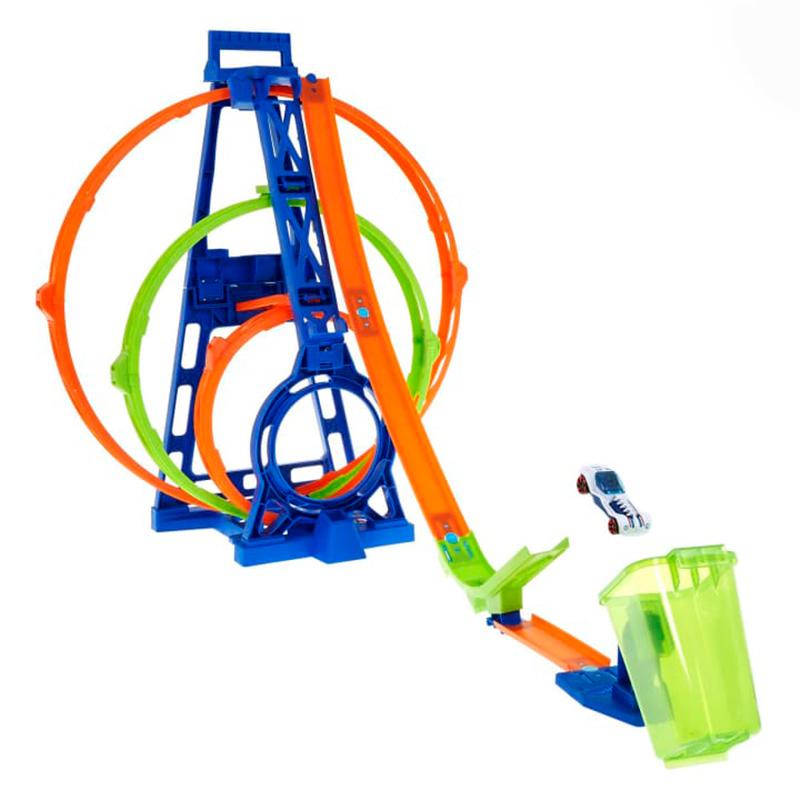 Đồ Chơi Bộ Đường Đua Hot Wheels Vòng Xoay Kì Diệu HMX37