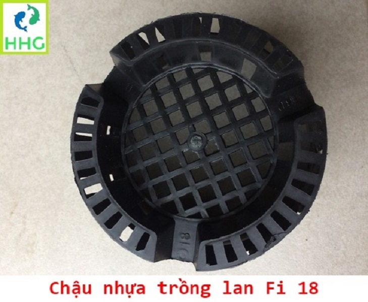 10 chậu nhựa trồng lan Fi 18 - đường kính 18cm