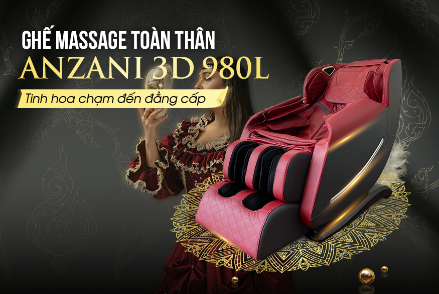 Ghế massage toàn thân Anzani 3D-980L