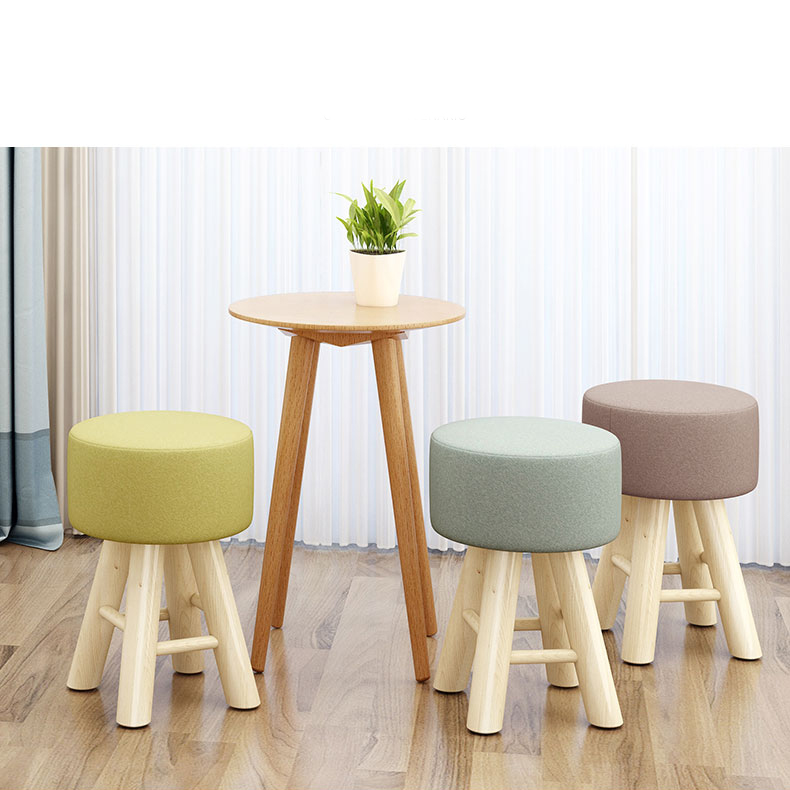 Ghế trang điểm , ghế đôn kích thước 28*28*42 cm (Giao màu ngẫu nhiên)