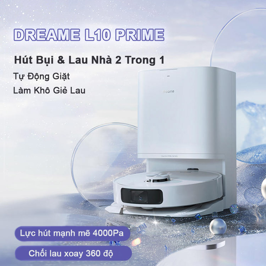 Robot Hút Bụi Lau Nhà Dreame L10 Prime Hàng chính hãng