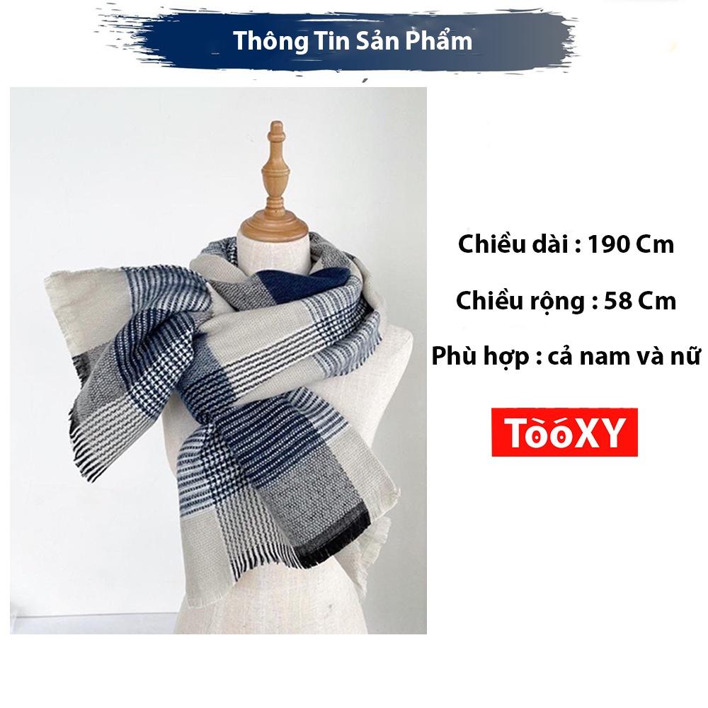 Khăn Choàng Cổ Nữ Nam, Khăn Quàng Cổ Mùa Đông Size To 58x190cm Siêu Ấm KC01