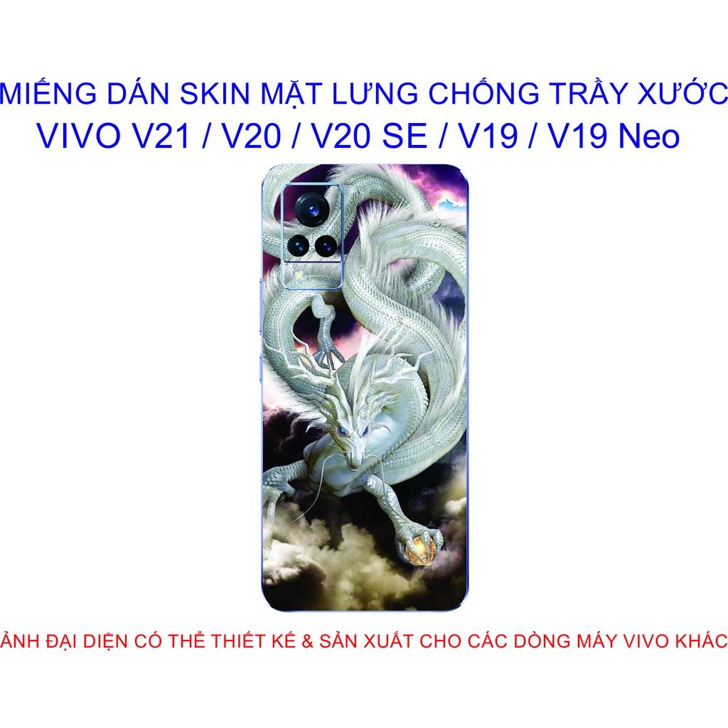 Miếng Dán Skin mặt lưng dành cho VIVO V21 / V20 / V20 SE / V19 / V19 Neo chống trầy xước