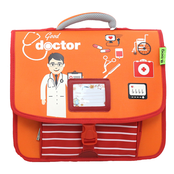 Cặp Học Sinh B.BAG Doctor C-12-023 - Cam (33.5 x 30 x 10.5 cm)