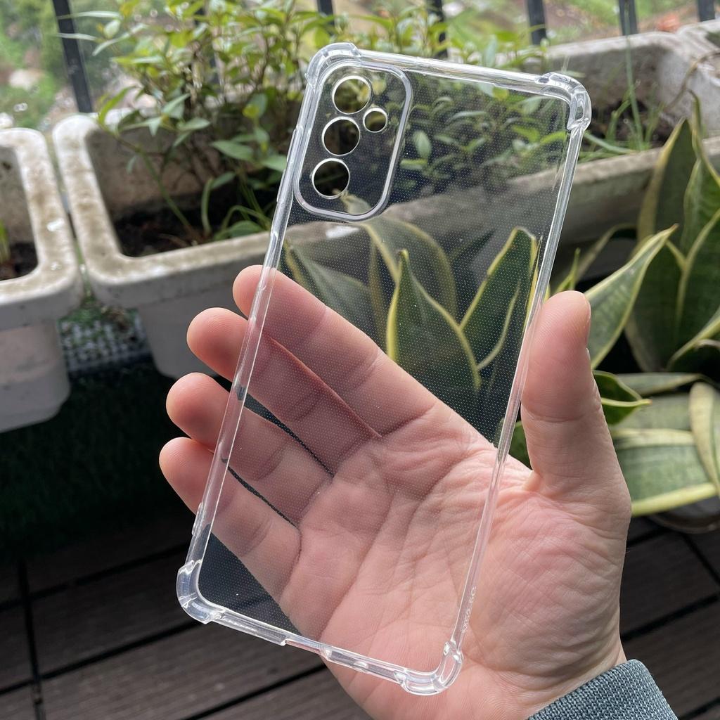 Ốp lưng silicon trong suốt chống sốc 4 cạnh cao cấp cho Samsung Galaxy M52
