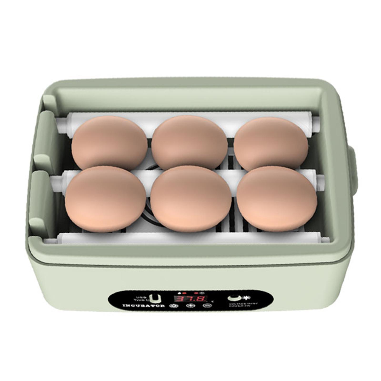 Egg Incubator Manual Egg Turner Temperature Control with Light for Duck Square