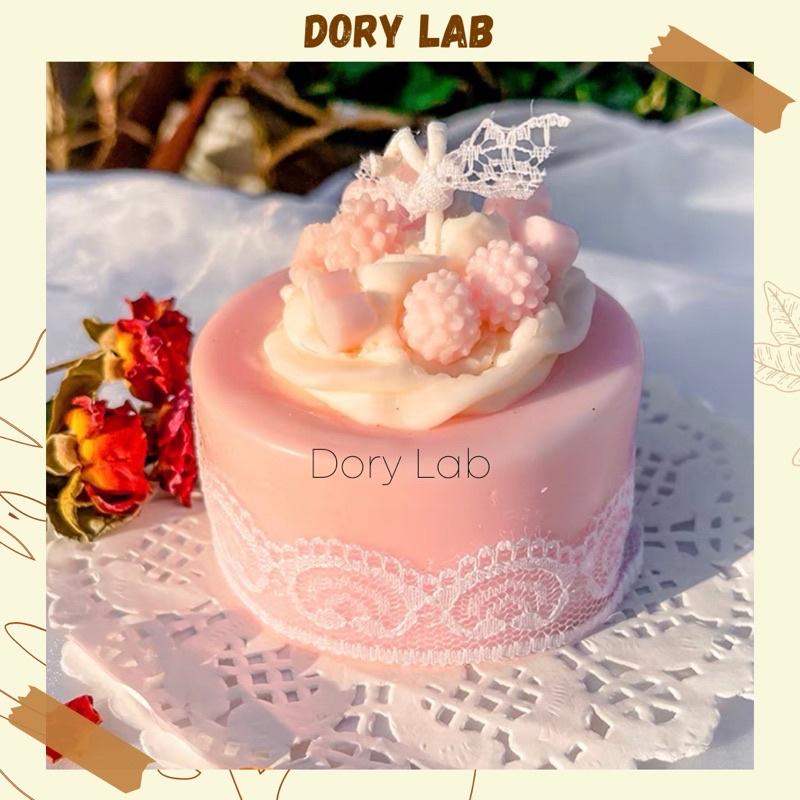 Nến Thơm Tạo Hình Bánh Kem Màu Pátel Handmade - Dory Lab