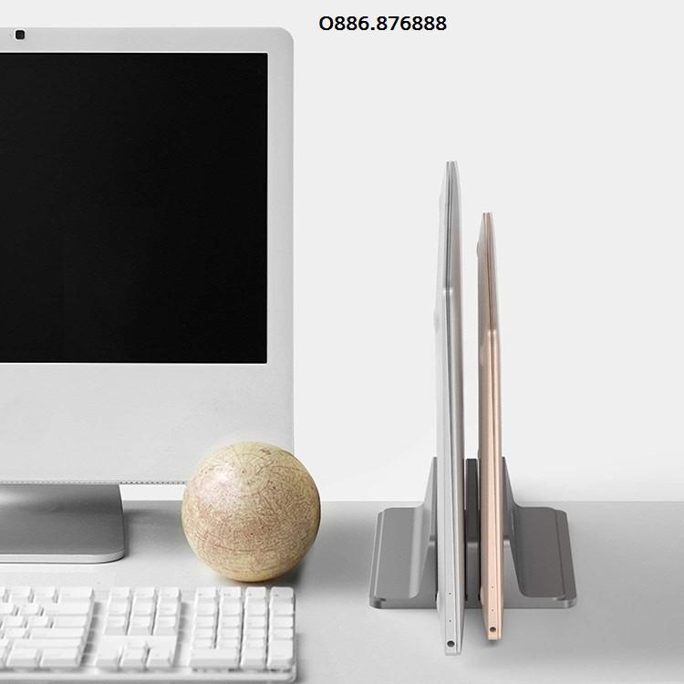 ️iDock Giá Đỡ Laptop Nhôm dạng Đứng cho Macbook air pro 12 inch, 13 inch, 14 inch, 15.6 inch, 17 inch cao cấp