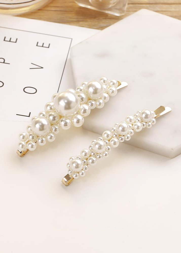 Set 2 kẹp tóc ngọc trai Hàn Quốc hot hit