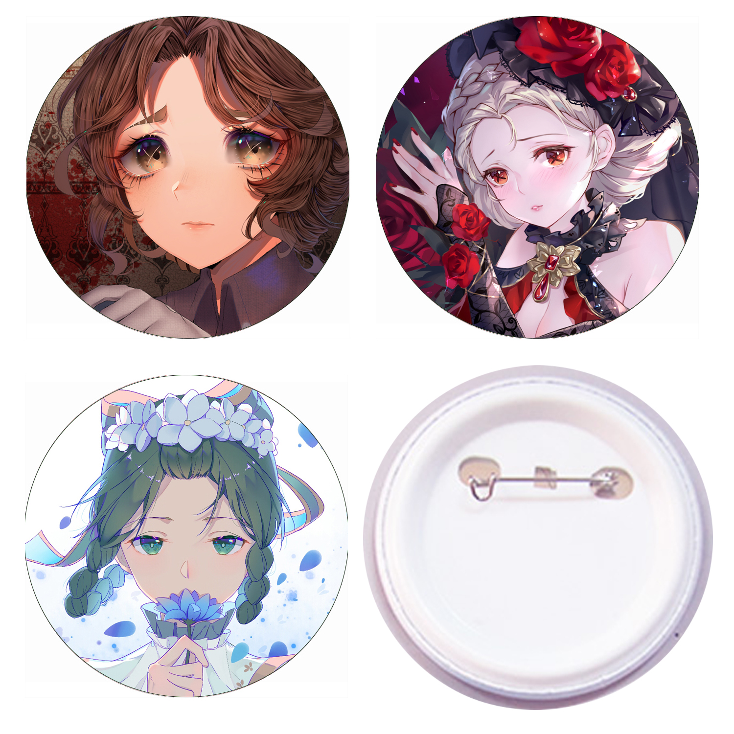 Huy hiệu SET 3 cái  Identity V nhiều nhân vật Manga, Anime