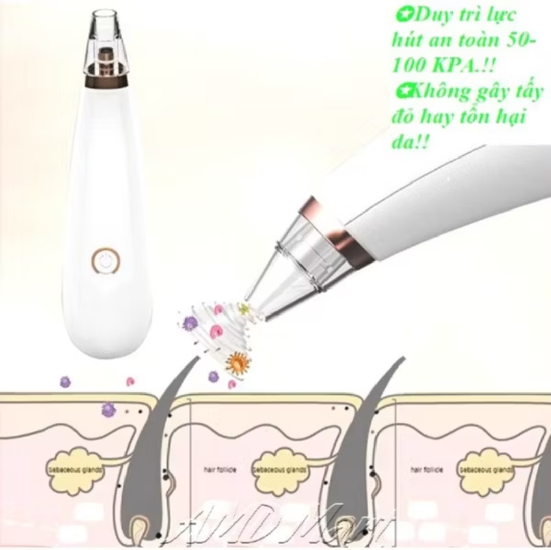 MÁY HÚT MỤN TRỨNG CÁ MỤN ĐẦU ĐEN THUẬN TIỆN HÀNG CHUẨN