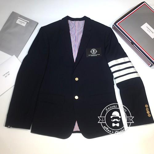 Vest Thom Browne 4 Vạch Trắng Màu Xanh Navy