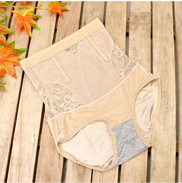 Quần nịt bụng phối ren 281 A&amp;M màu nude