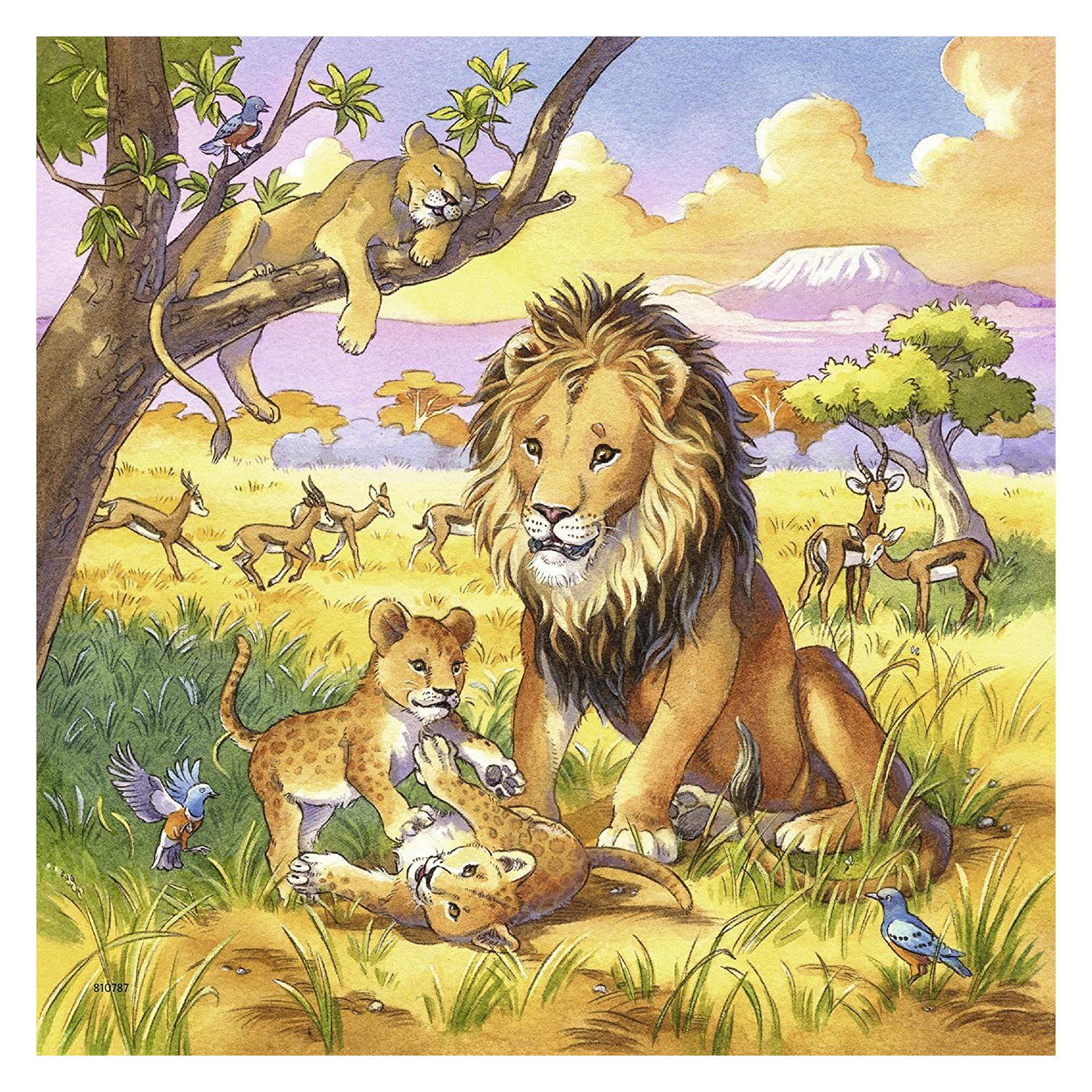 Xếp hình puzzle Wild Animals 3 bộ 49 mảnh RAVENSBURGER 080038