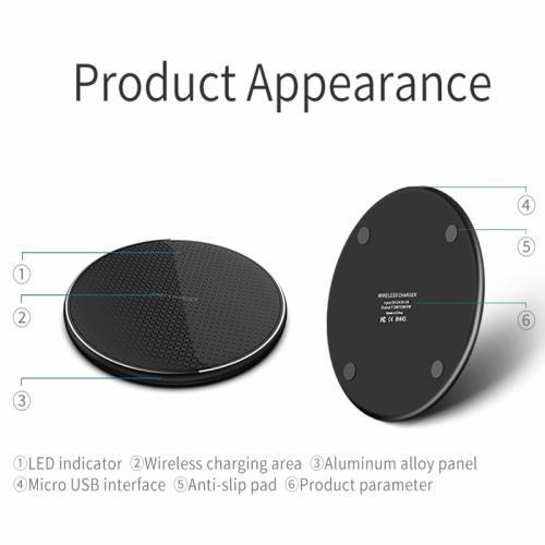 Đĩa sạc nhanh Wireless Charger 10W FC CE