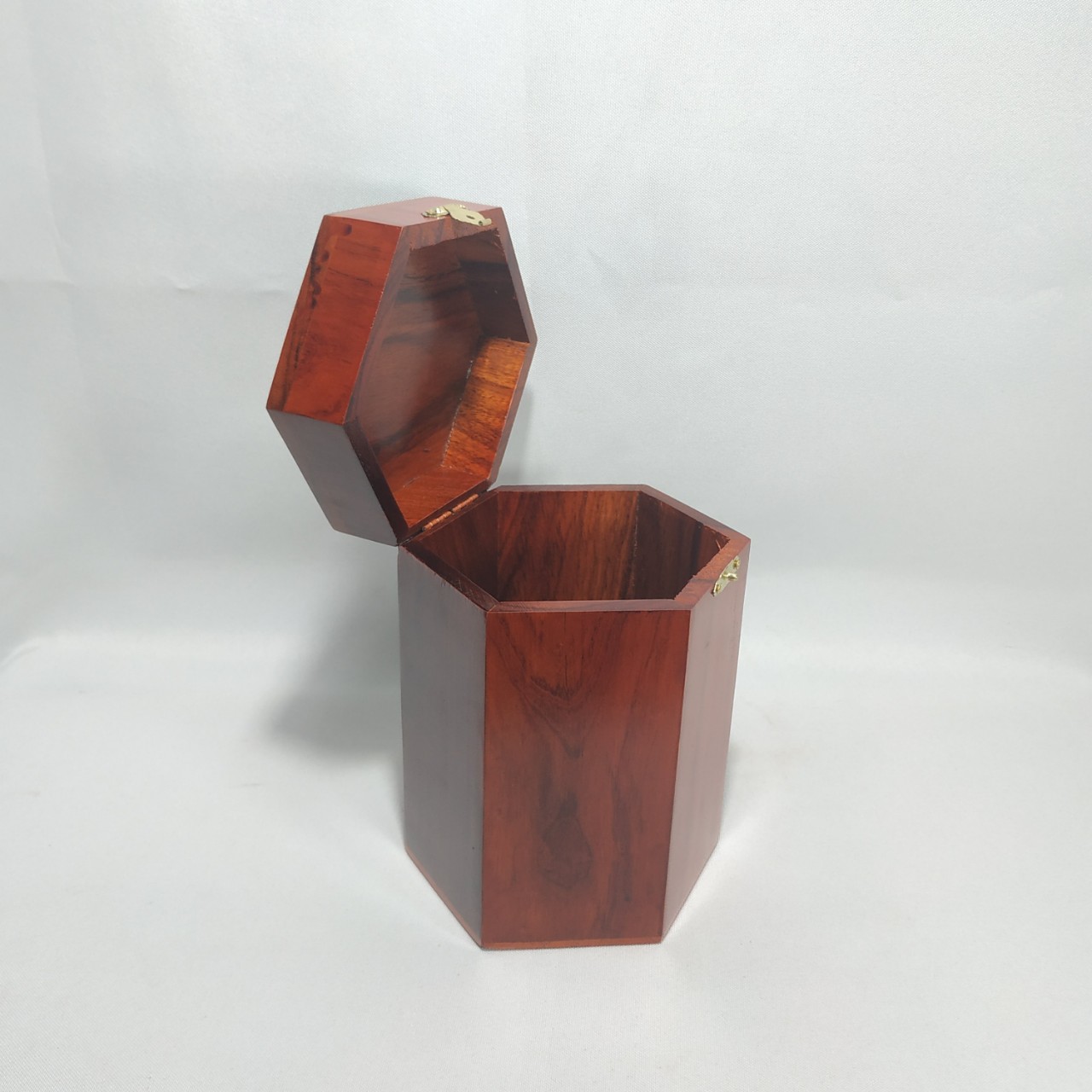 Hộp đựng chè - hộp đựng trà gỗ hương chạm 3 ông tam đa - loại to cao