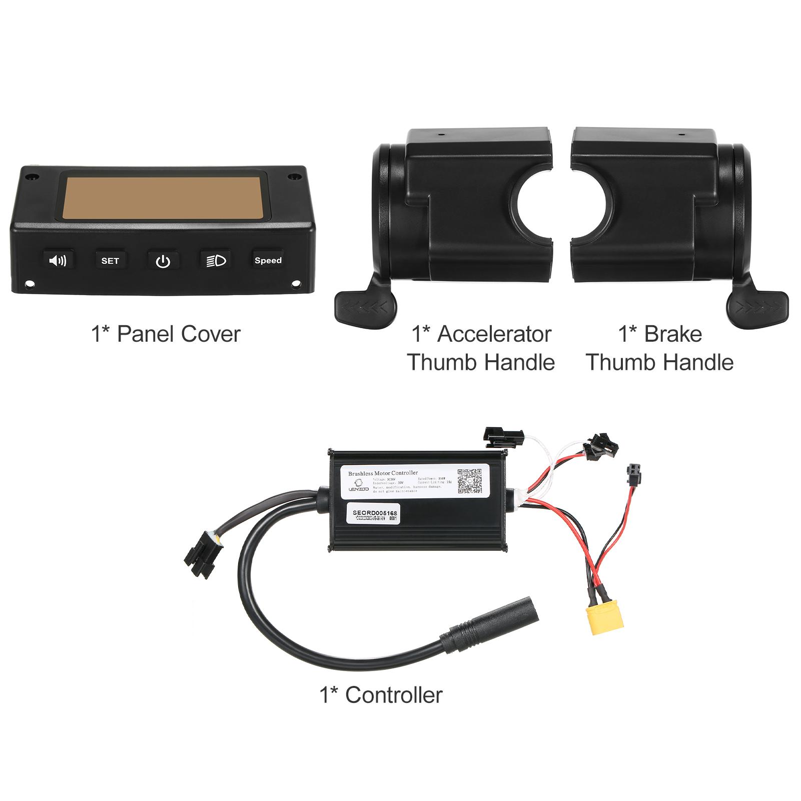 36V Brushless Motor Controller Thumb Handles Assembly Parts Replacement for 8 Inch Kugoo S1/S2/S3 for ETWOW Electric Scooter