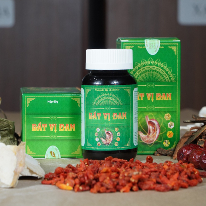 Viên uống hỗ trợ điều trị bệnh đau dạ dày của Vạn Xuân Đường - Bát Vị Đan - Chống viêm loét dạ dày, trào ngược dạ dày, đau bao tử