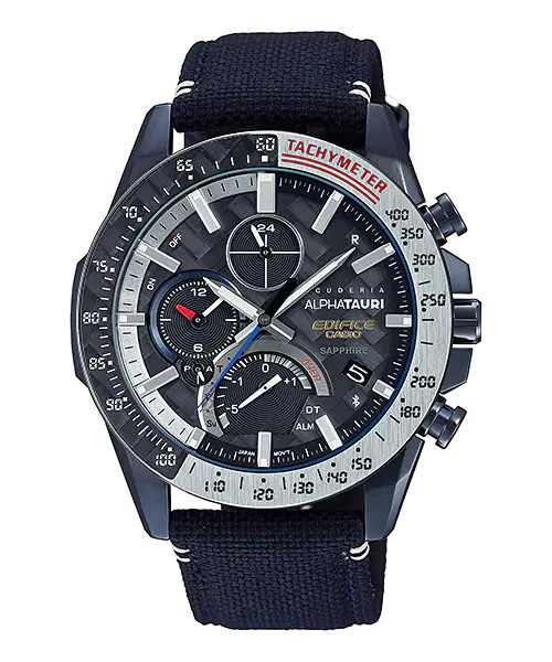 Đồng Hồ Nam Dây Vải Casio Edifice EQB-1000AT-1ADR Phiên bản giới hạn Scuderia AlphaTauri - Bluetooth - Năng lượng mặt trời | EQB-1000AT-1A