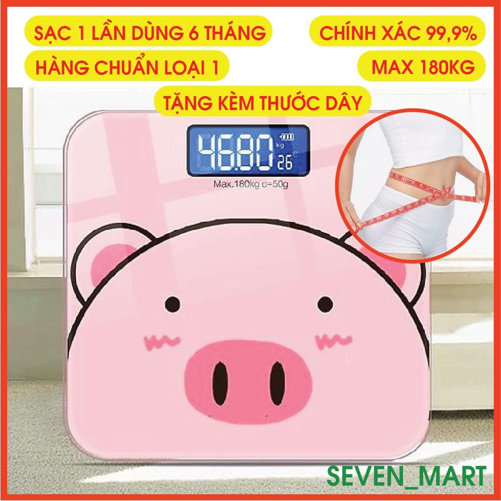 Cân Điện Tử Theo Dõi Sức Khỏe Hình Con Heo Hồng Chính Xác Tuyệt Đối