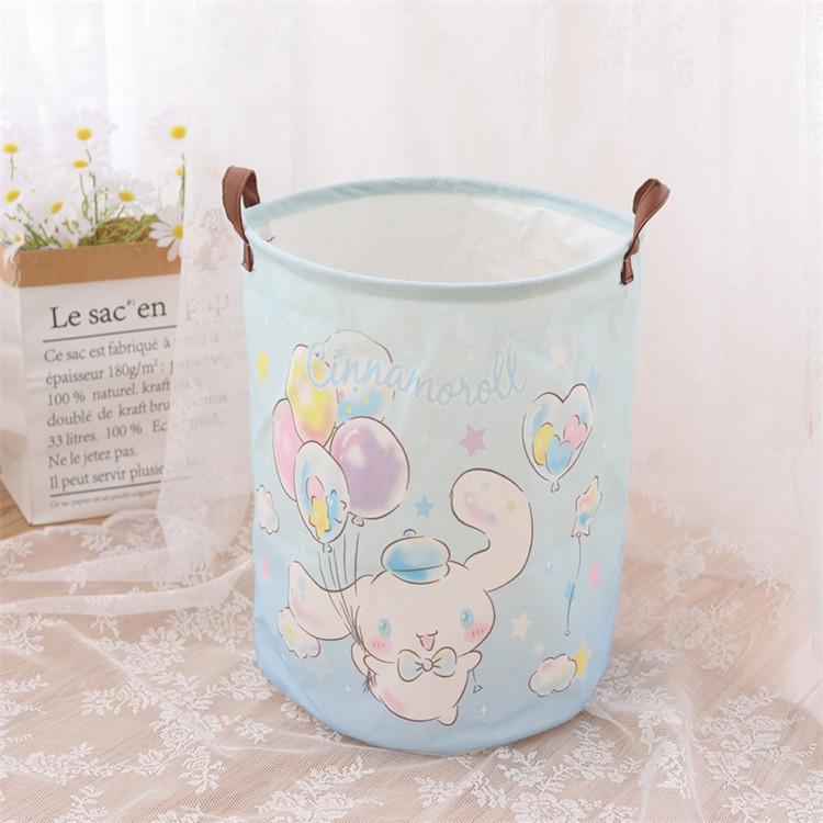 Sanrio Hello Kitty Lồng Giặt Có Thể Gập Lại Nước Giặt Vải Xô Chống Nước Công Suất Lớn Giỏ Chứa Đồ Giai Điệu Túi Bảo Quản