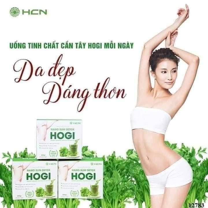 Combo 10 Gói Bột Cần Tây Hogi Sấy Lạnh (10g/gói) - Tinh Chất Cần Tây Hogi Nguyên Chất 100% Chuẩn Hương Vị Hỗ Trợ Điều Trị Cao Huyết Áp Và Giảm Mỡ Thừa