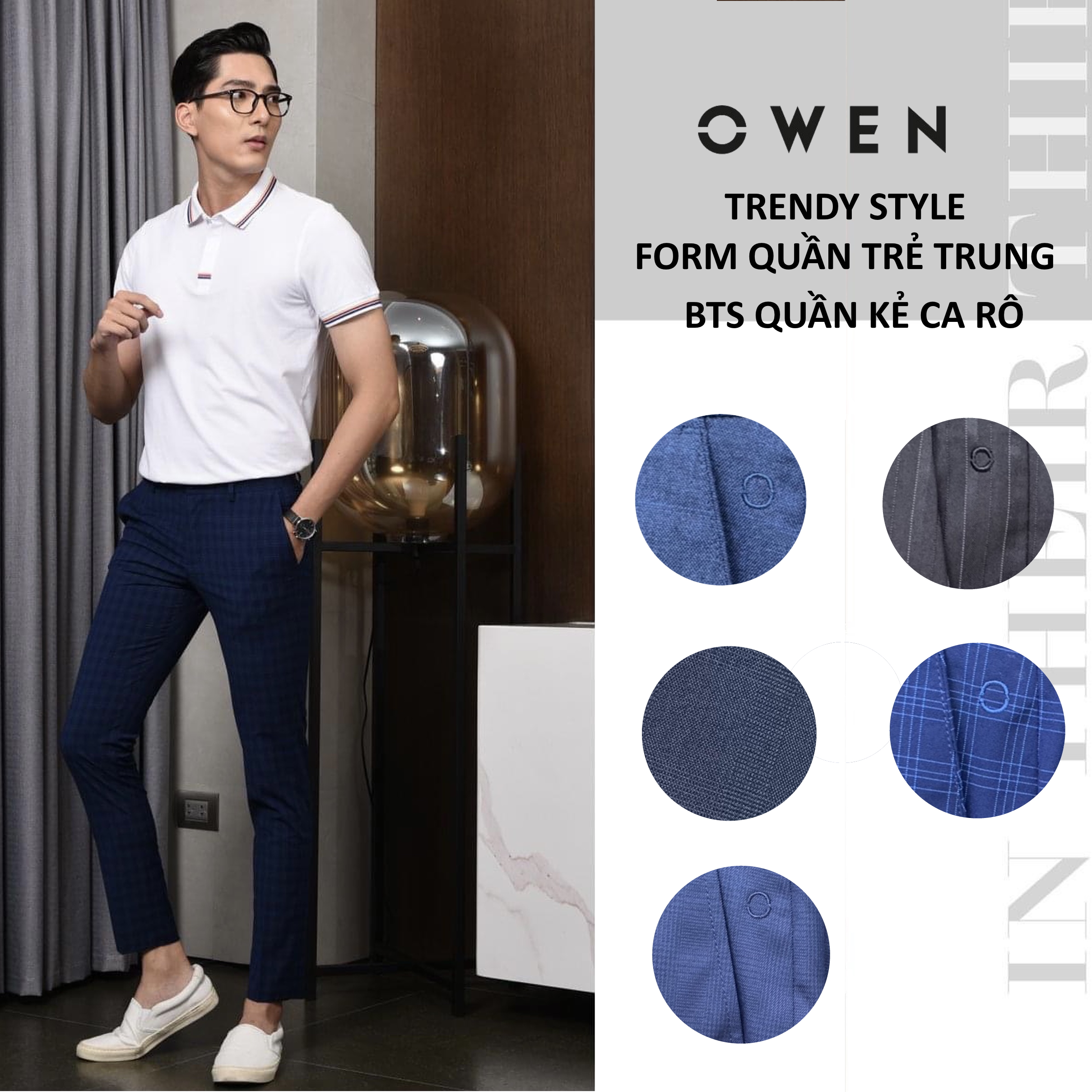 OWEN - Quần âu nam Owen dáng Trendy trẻ trung - Quần tây Owen