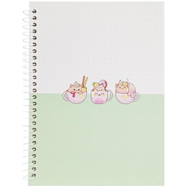 Sổ Lò Xo Teen Không Kẻ Có Chấm 80gsm - Cute Small - The Sun 01 - Màu Xanh Lá