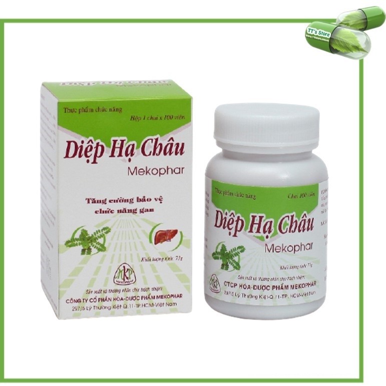 Diệp Hạ Châu Mekophar - Chai 100 viên - Bảo vệ gan - Tăng cường chức năng gan - Hổ trợ miễn dịch