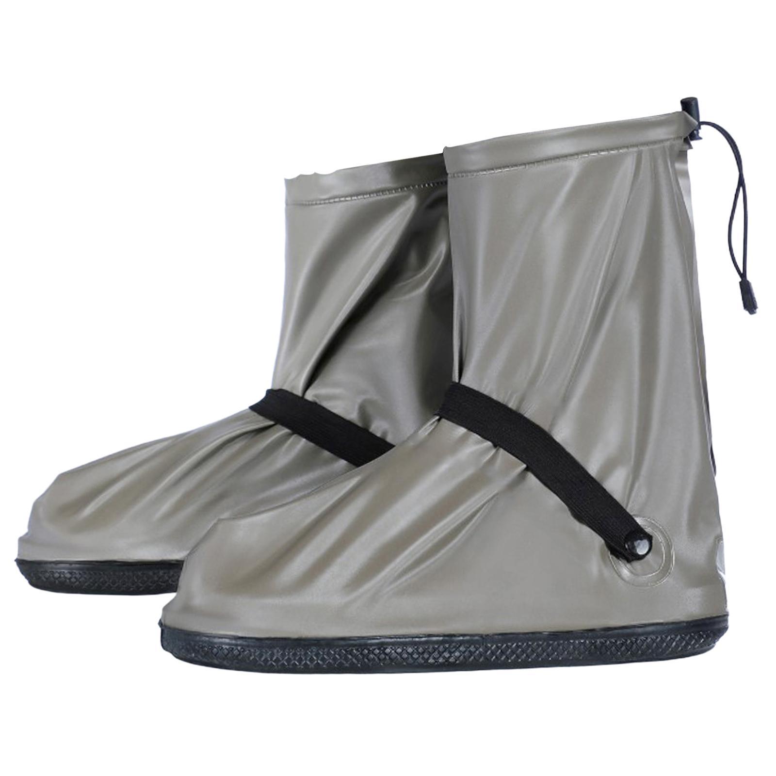 PVC Waterproof Rain Shoes Cover Overshoes Snow Protection for Adults Camping S