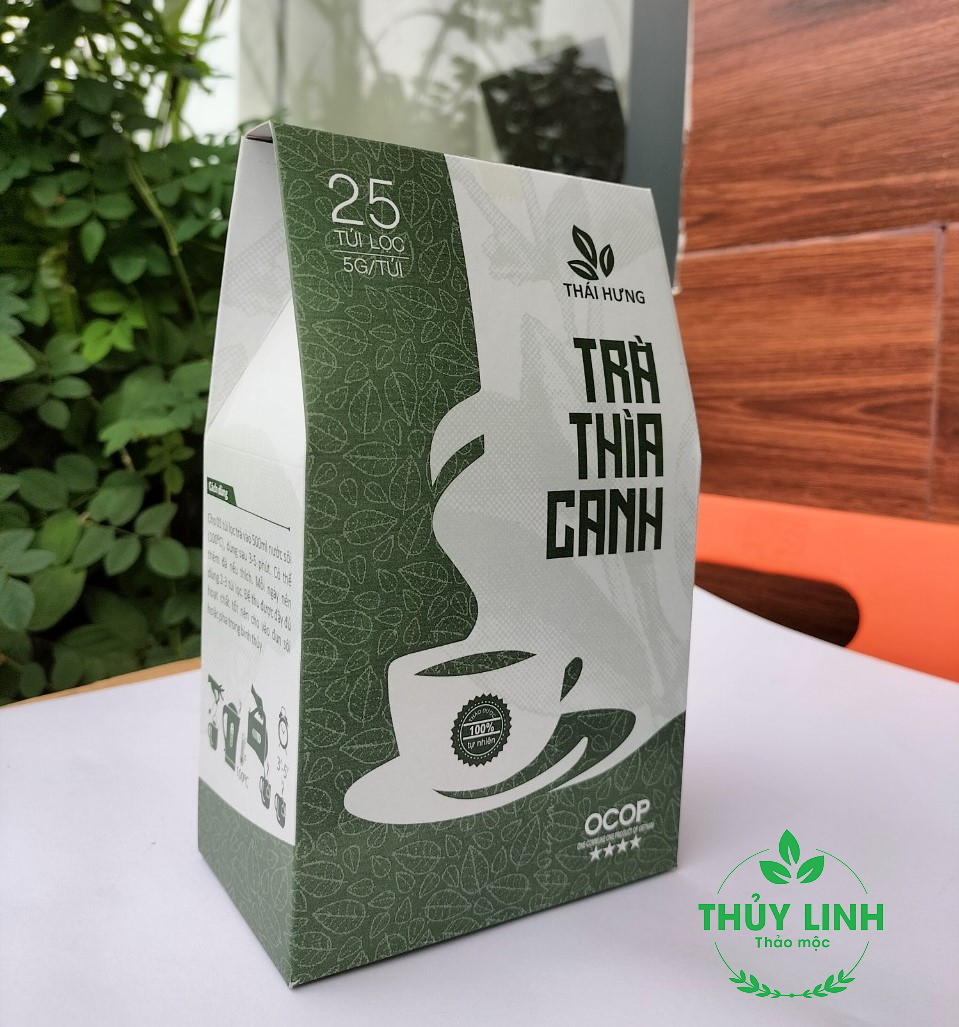 Trà Thìa canh Thái Hưng - Combo 10 hộp 25 túi lọc 5g Hạ và ổn định đường huyết, phòng ngừa biến chứng tiểu đường, hạ mỡ máu