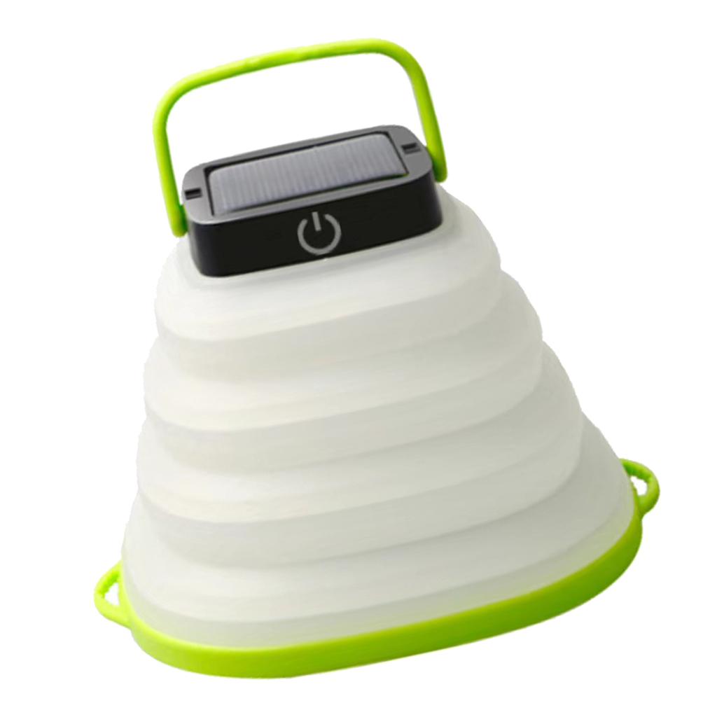 Camping Lantern Solar Rechargeable Lights with Solar Panel & USB Charging Cable, Adjustable Brightness Emergency Light for Hiking/Camping/Hurricane