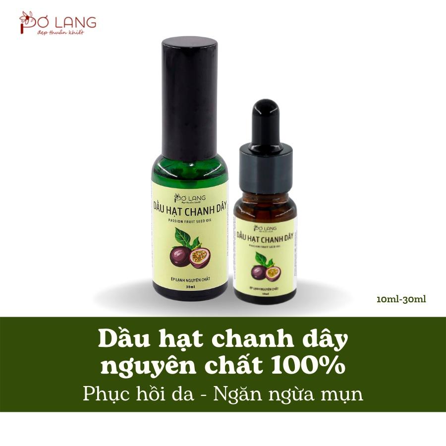 Dầu hạt chanh dây ngăn ngừa mụn Pơ Lang 10ml (100% Thiên nhiên - Ép li tâm nguyên chất từ hạt chanh dây)