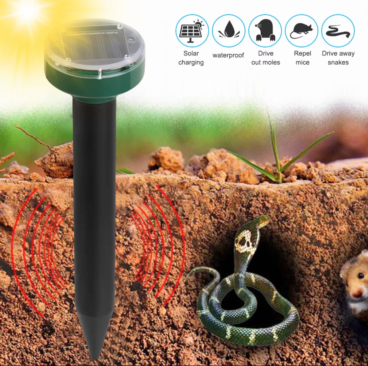 THIẾT BỊ DỤNG CỤ ĐUỔI CHUỘT RẮN MUỖI CHIM CÁC LOẠI CÔN TRÙNG THÔNG MINH SỬ DỤNG ĐIỆN NĂNG LƯỢNG MẶT TRỜI CAM KẾT HIỆU QUẢ LOẠI TỐT