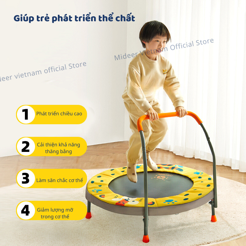 Đệm đàn hồi nhún nhảy gấp gọn Mideer Kids Trampoline cho bé