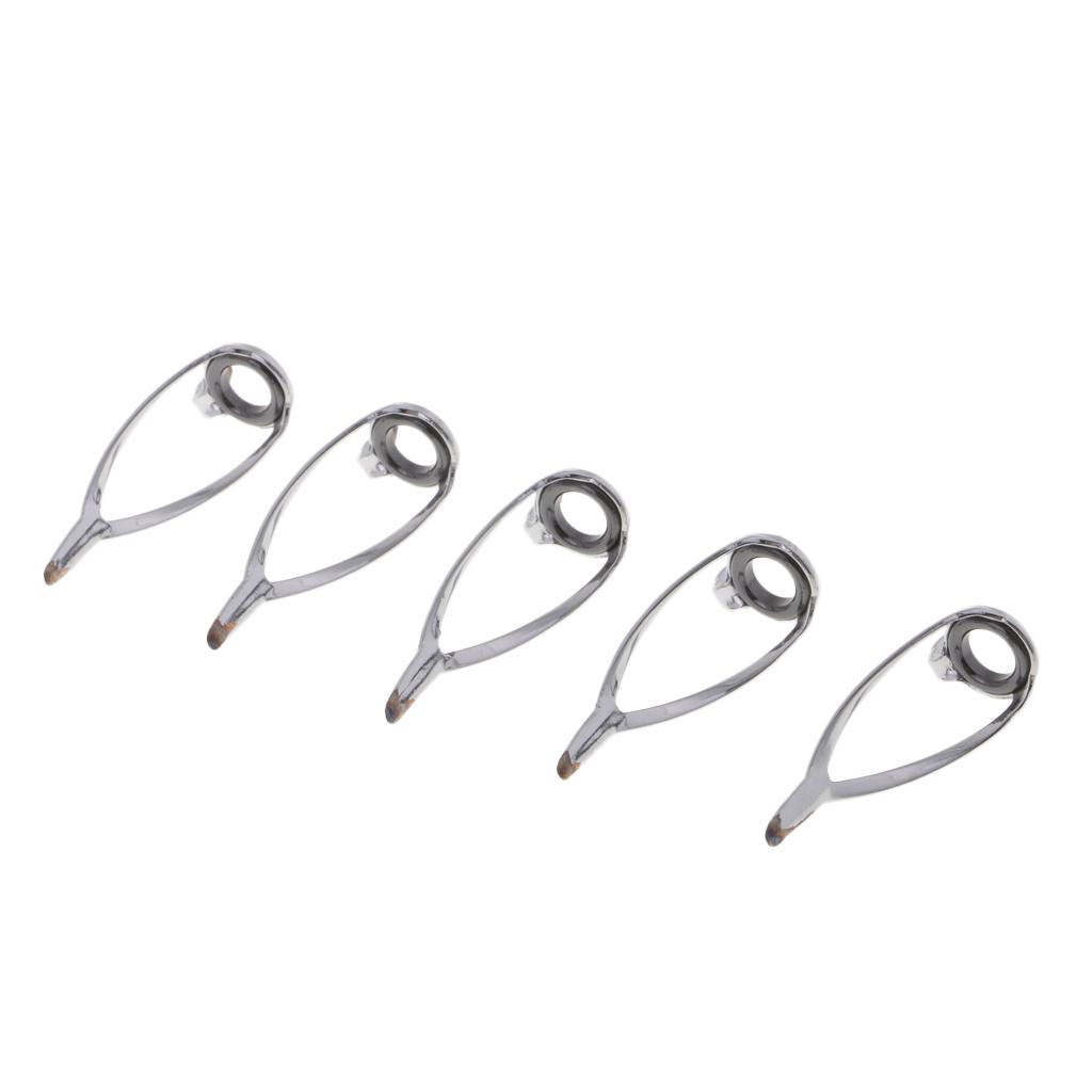 5pcs Fishing Rod Building Repair SIC Ring Spinning Casting Guides