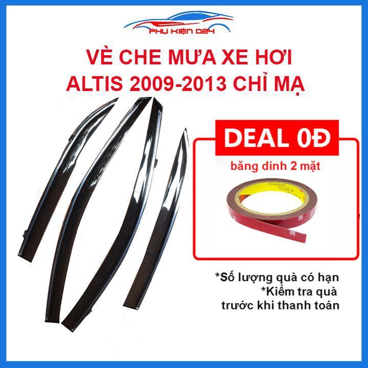 Vè mưa Altis 2009-2010-2011-2012-2013 vè chỉ mạ che mưa bảo vệ xe