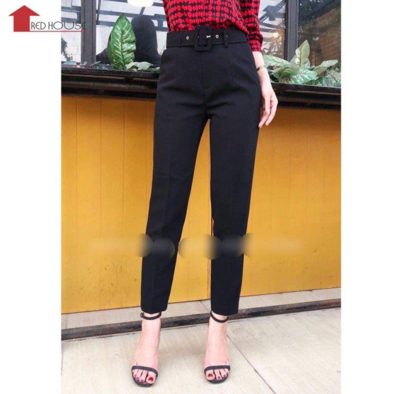 Quần baggy công sở cạp cao kèm đai loại 1 siêu hot
