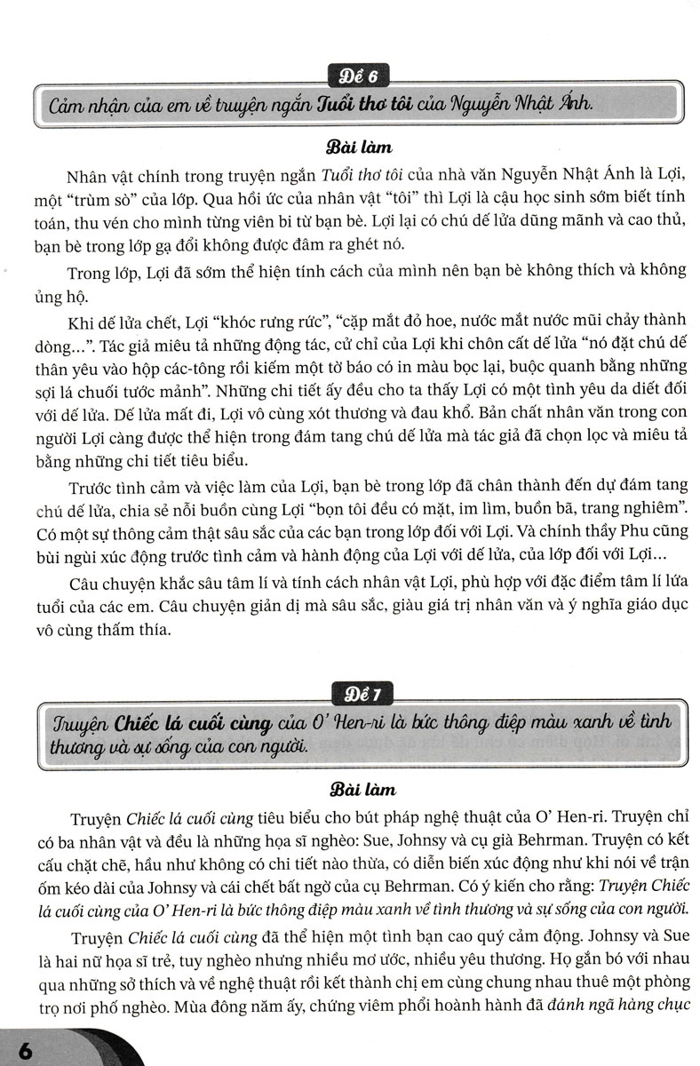 ND - Những Bài Làm Văn Mẫu Lớp 6 - Tập 2 (Bộ Sách Chân Trời Sáng Tạo)