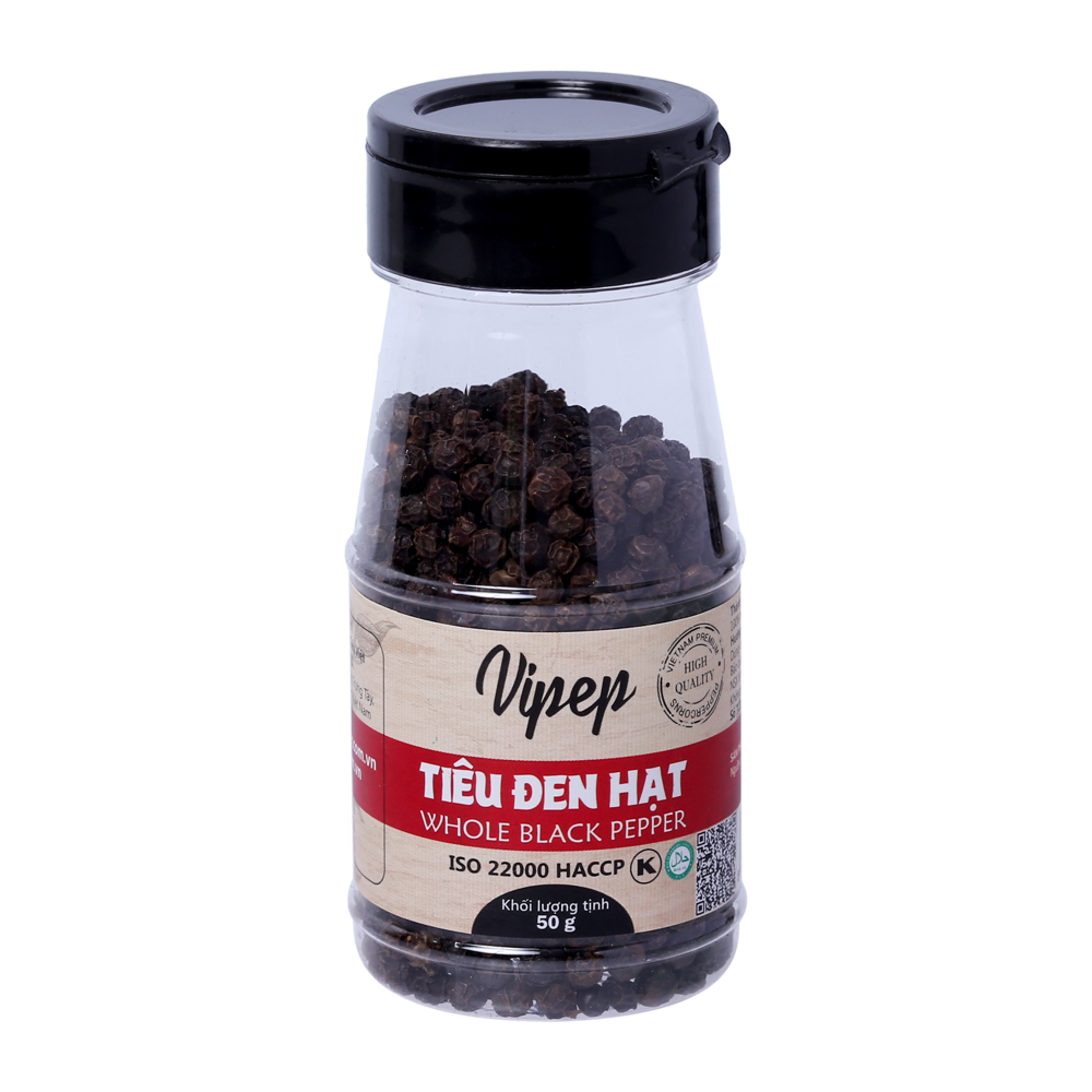 Tiêu Đen Hạt Vipep 50G