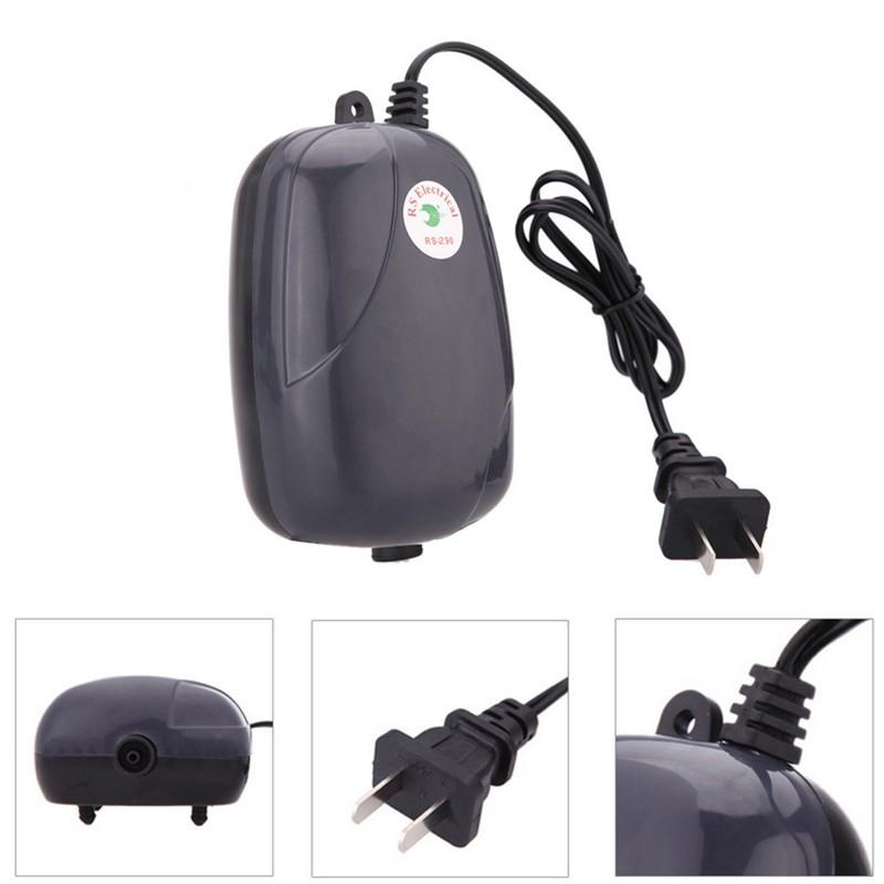 Máy bơm sủi khí ôxy bể cá cảnh kèm đầu tạo bọt RS290