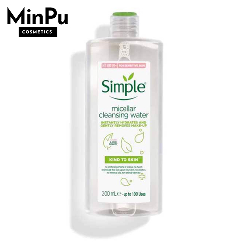 Nước tẩy trang Simple Micellar Cleansing Water 200ml (chính hãng)