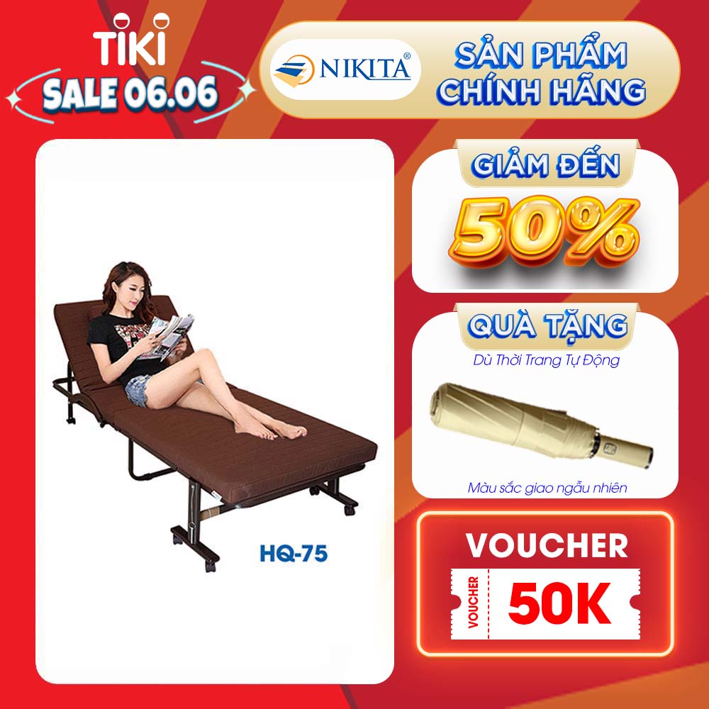 Giường gấp kiểu dáng hàn quốc Nikita NKT-HQ75