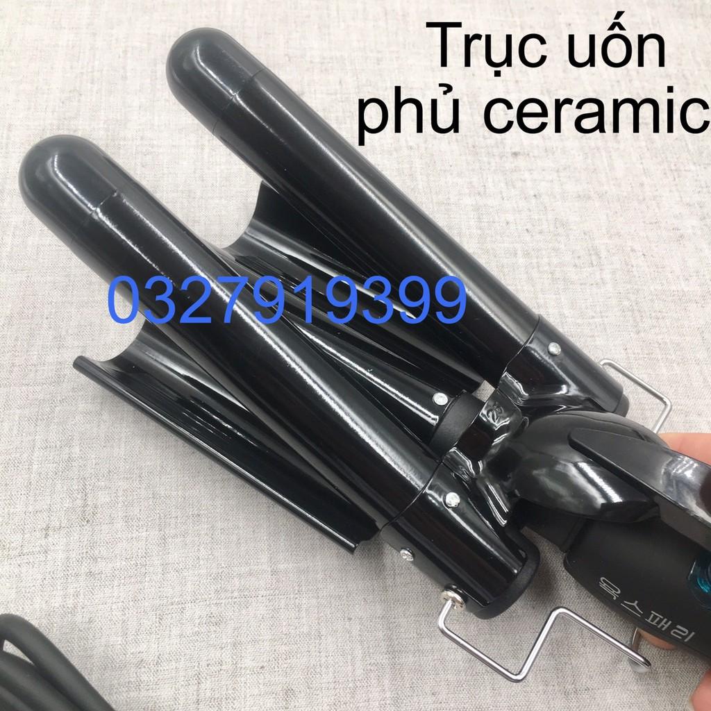 Máy uốn tóc,dập sóng 3 trục Hàn Quốc ( đen )