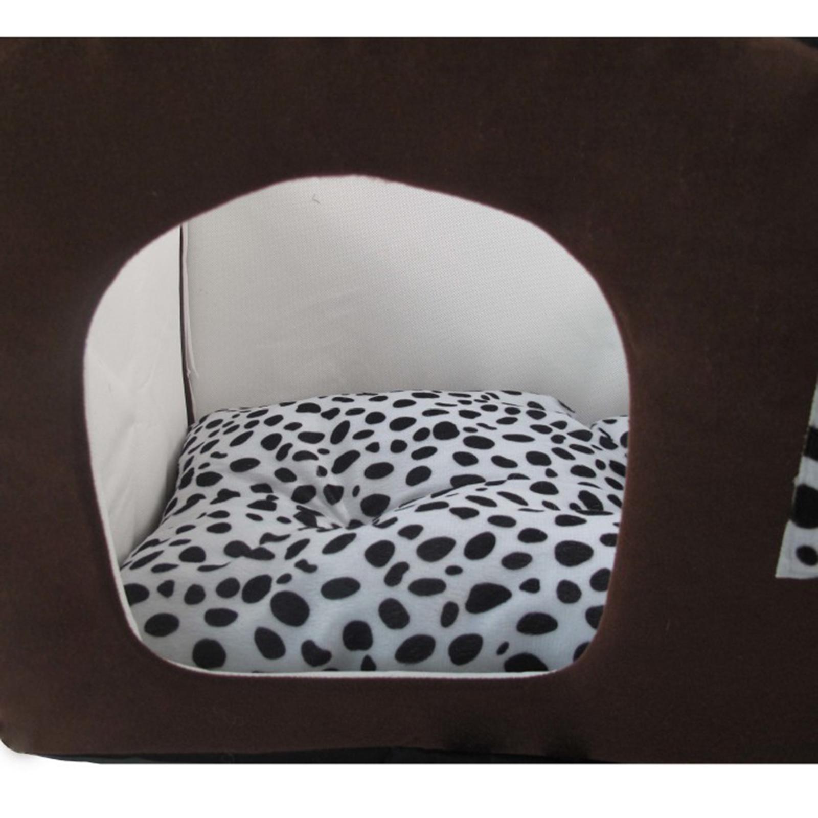 Pet Cat Bed Nest Small Dog House Washable Universal Foldable Puppy Shelter Warm Kennel Winter Cave for Indoor Outdoor Pet Supplies