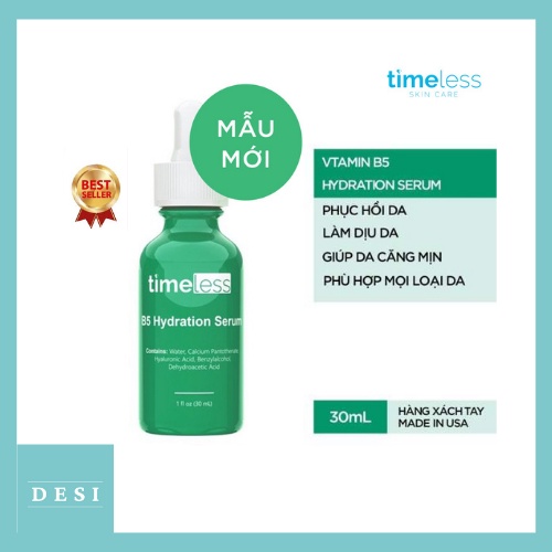 Tinh Chất Làm Dịu, Phục Hồi Da Time less Vitamin B5 Serum 30ml- Hàng nhập khẩu